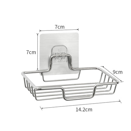 Teräksinen itseliimautuva saippuakori seinälle