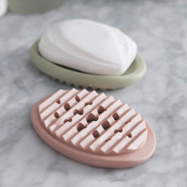 Joustava silikoninen saippua-alunen