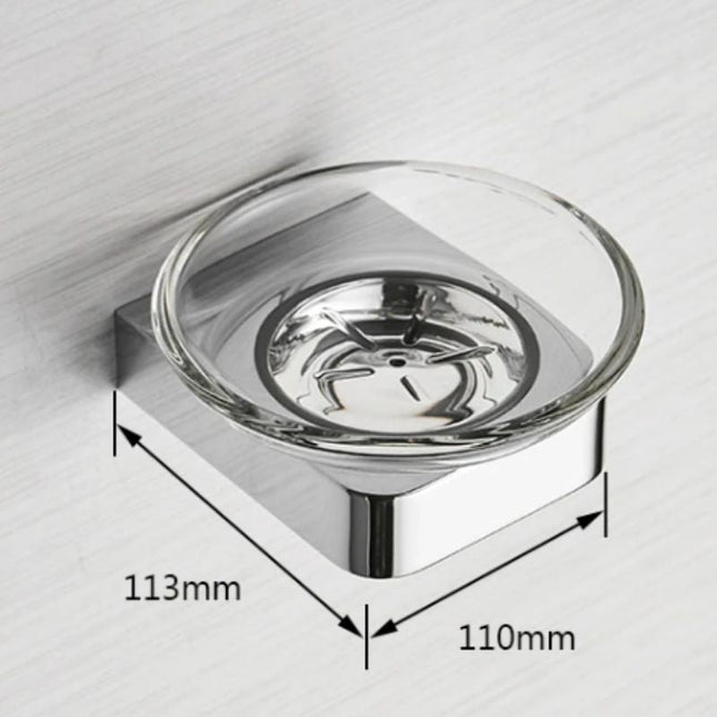 Pieni pyöreä seinään kiinnitettävä saippuateline