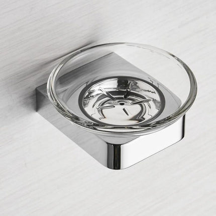 Pieni pyöreä seinään kiinnitettävä saippuateline