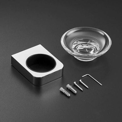 Pieni pyöreä seinään kiinnitettävä saippuateline