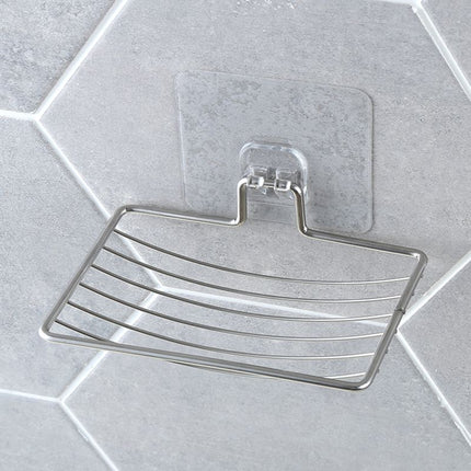 Itseliimautuva teräksinen saippuateline suihkuun