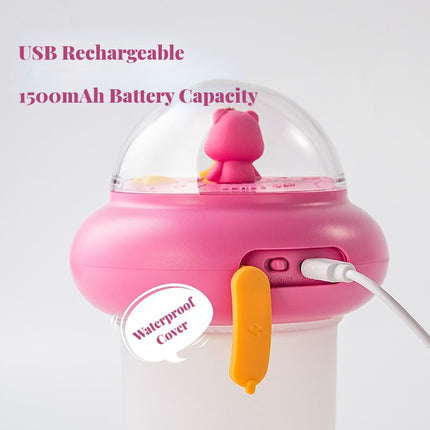 Violetti automaattinen saippua-annostelija lapsille