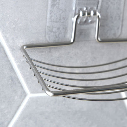 Itseliimautuva teräksinen saippuateline suihkuun