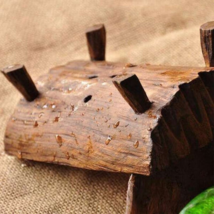 Käsityönä veistetty puinen saippua-alusta