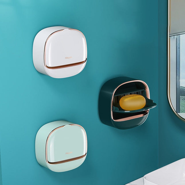Moderni seinään kiinnitettävä saippiarasia design