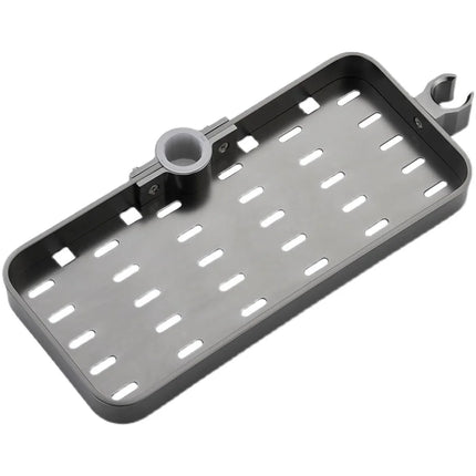 Musta suihkuhylly suihkutankoon ilman porausta