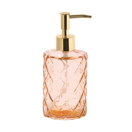 Koristeellinen lasinen saippua-annostelija