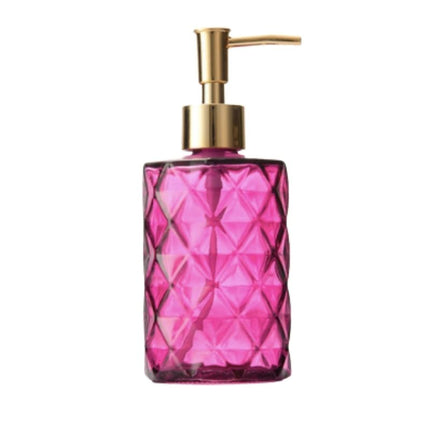 Koristeellinen lasinen saippua-annostelija