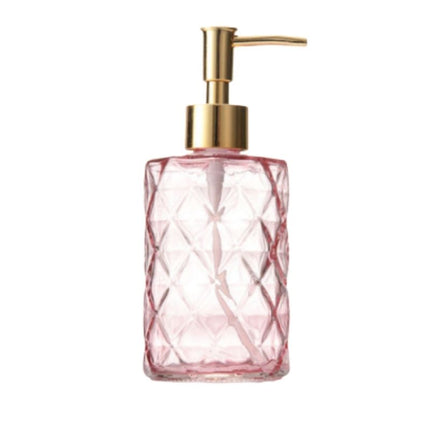 Koristeellinen lasinen saippua-annostelija