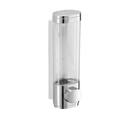 Läpinäkyvä seinään asennettava saippua-annostelija