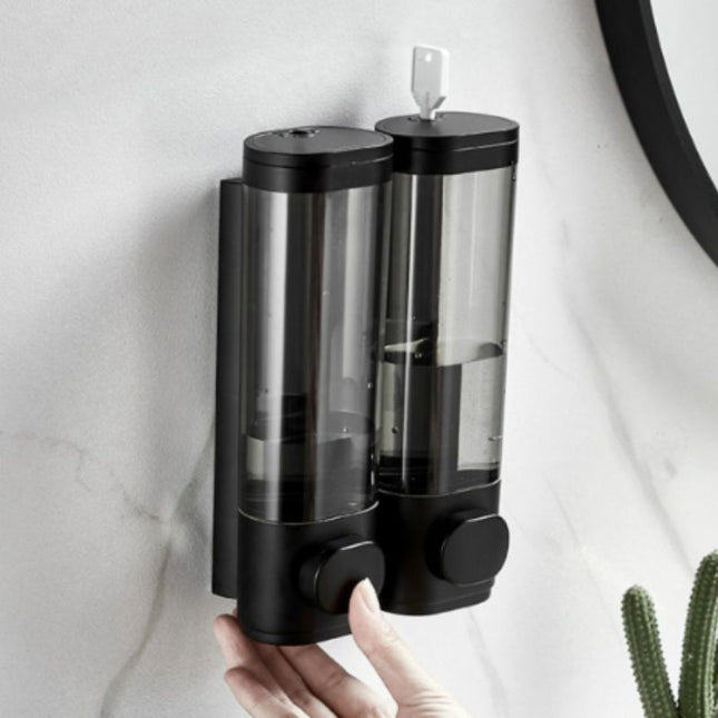 Läpinäkyvä seinään asennettava saippua-annostelija