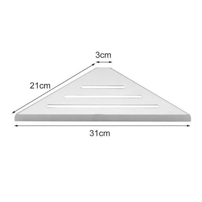 Tyylikäs musta kulmahylly suihkutilaan