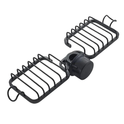 Suihkutankoon kiinnitettävä kaksiosainen suihkukori