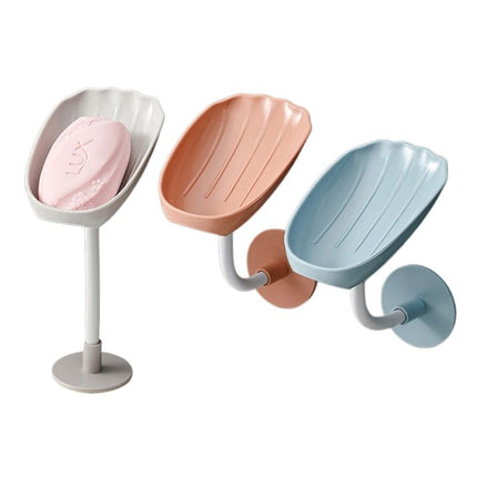 Koristeellinen lehden muotoinen saippuateline jalustalla