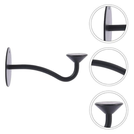 Magneettinen seinään kiinnitettävä musta saippuateline