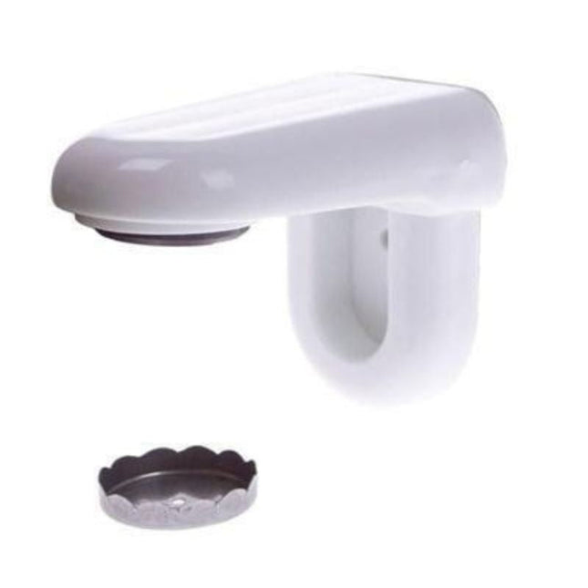 Valkoinen muovinen magneettinen saippuateline