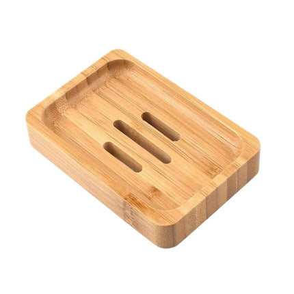 Kaksiosainen bambuinen saippuarasia ritilällä