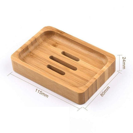 Kaksiosainen bambuinen saippuarasia ritilällä