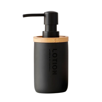 Musta soikea saippua-alusta bamburitilällä