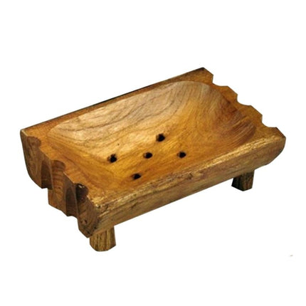 Käsityönä veistetty puinen saippua-alusta