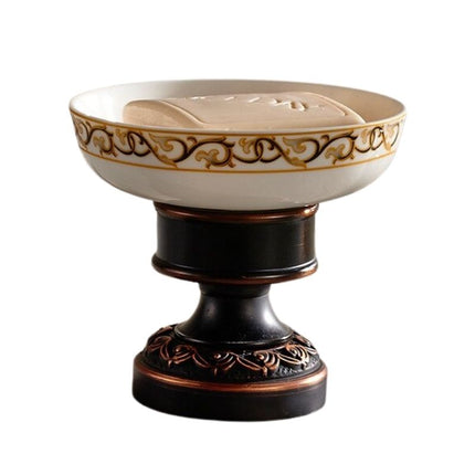 Kuparinen vintage saippua-alusta jalalla