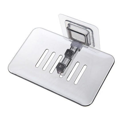 Muovinen saippua-alusta suihkuun tarralla