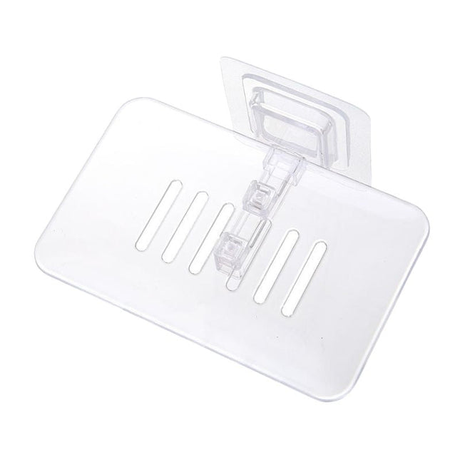 Muovinen saippua-alusta suihkuun tarralla