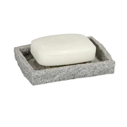 Harmaa saippua-alusta graniittikuviolla