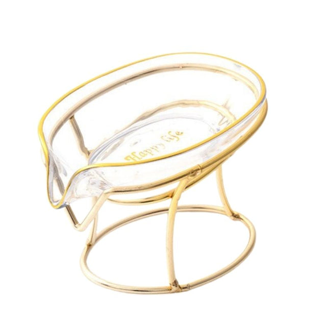 Kullattu lehden muotoinen keraaminen saippua-alusta