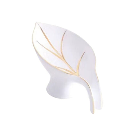 Lehden muotoinen keraaminen saippua-alusta