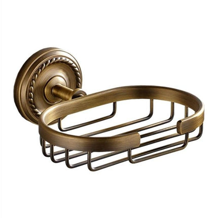 Messinkinen saippuakori seinäkiinnityksellä