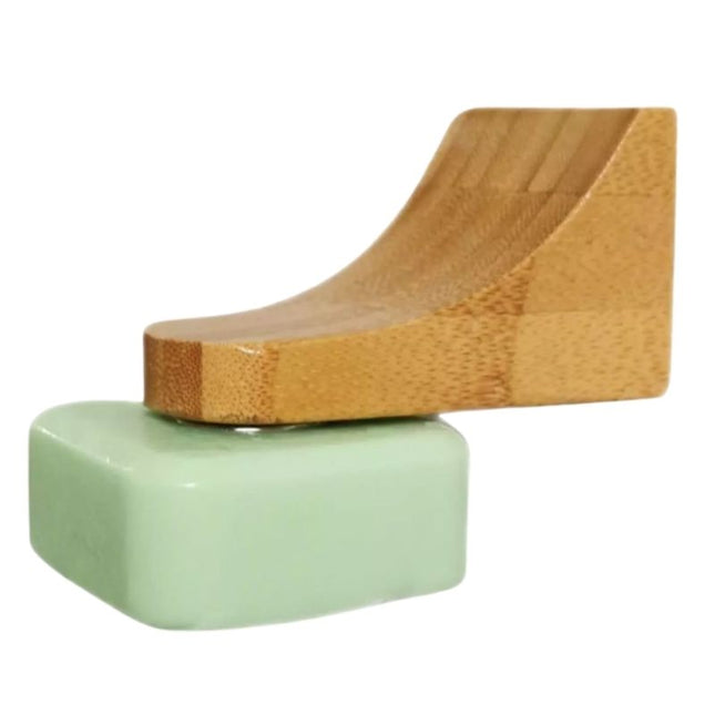 Puinen magneettinen saippuateline seinälle