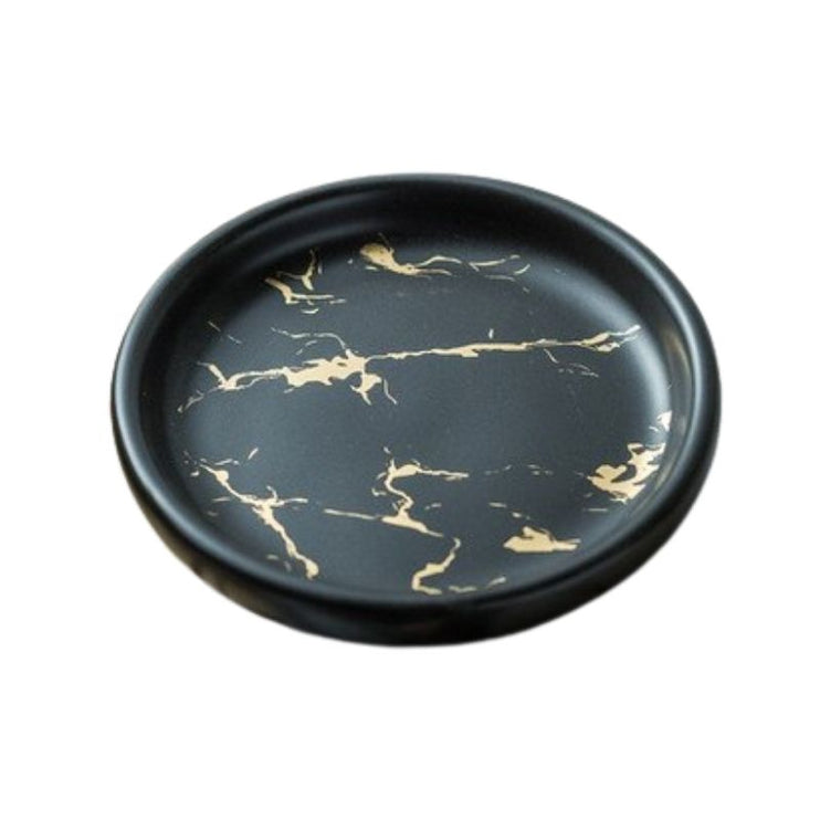 Pyöreä saippua-alunen marmorikuviolla