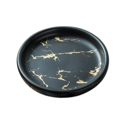 Pyöreä saippua-alunen marmorikuviolla