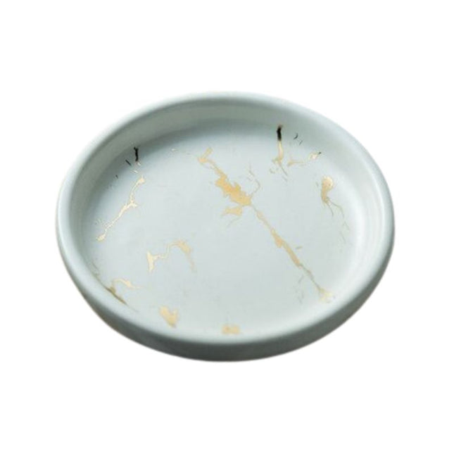 Pyöreä saippua-alunen marmorikuviolla