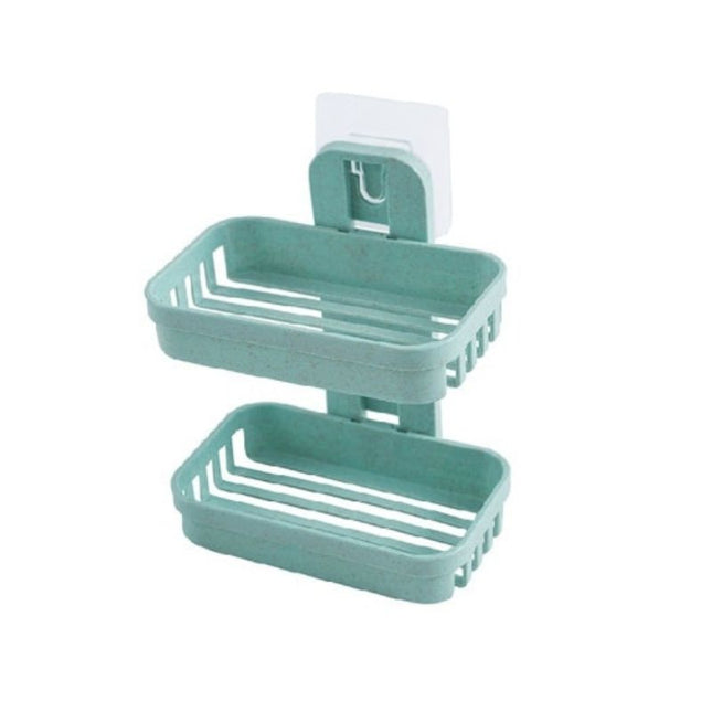 Kaksikerroksinen itseliimautuva saippuateline suihkuun