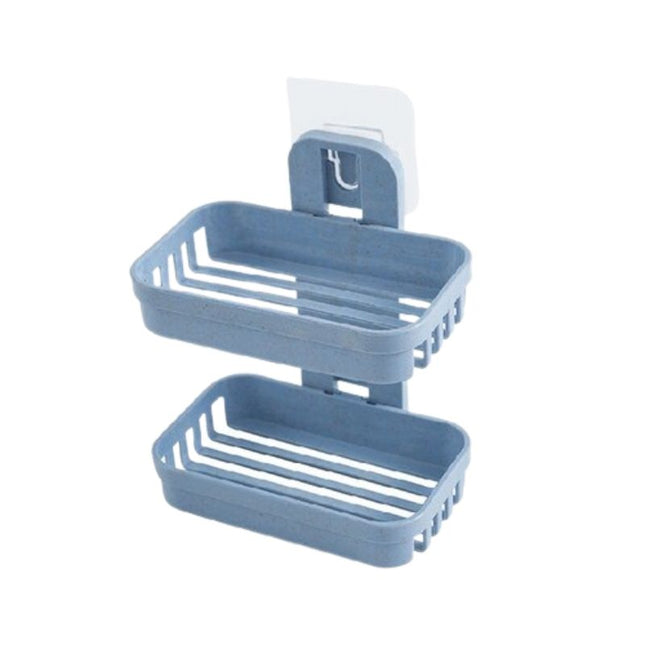 Kaksikerroksinen itseliimautuva saippuateline suihkuun