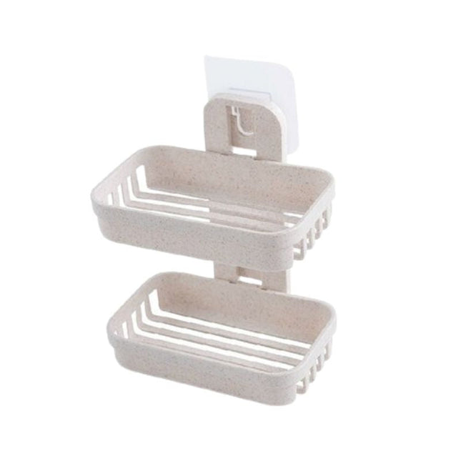 Kaksikerroksinen itseliimautuva saippuateline suihkuun