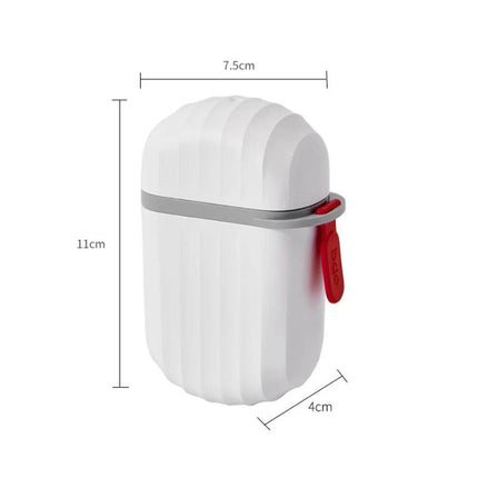 Kannellinen matkasaippuakotelo retkeilyyn ja salille