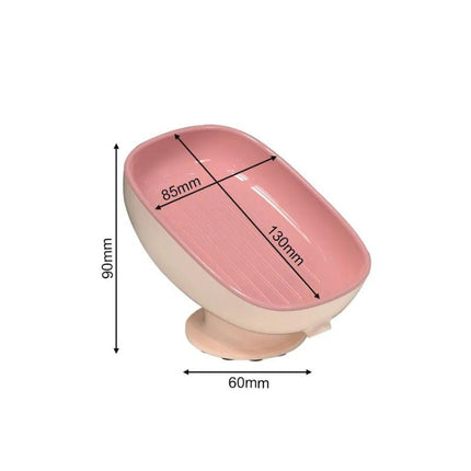 Imukupilla kiinnitettävä saippuateline pesualtaaseen