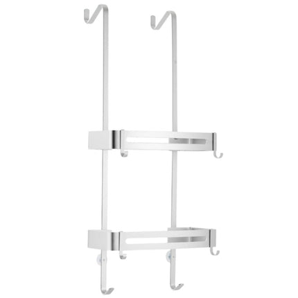 Ripustettava kaksitasoinen suihkuhylly kylpyhuoneeseen