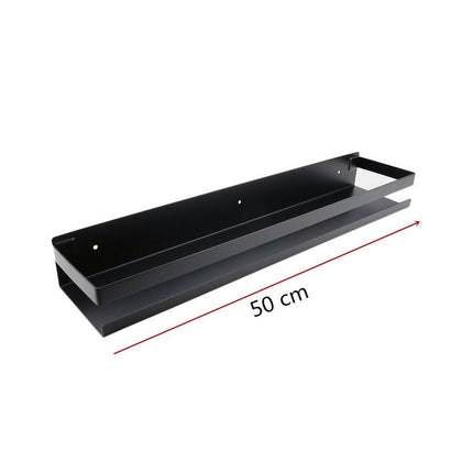 Musta moderni design-suihkuhylly