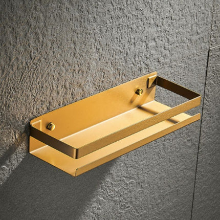 Kultainen design-suihkuhylly seinäkiinnityksellä