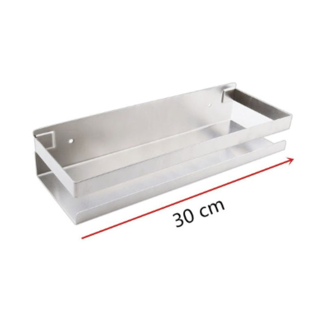 Design-suihkuhylly ruostumatonta terästä