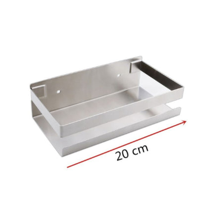 Design-suihkuhylly ruostumatonta terästä